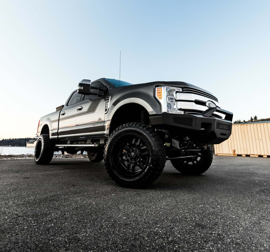 Parked Black Truck